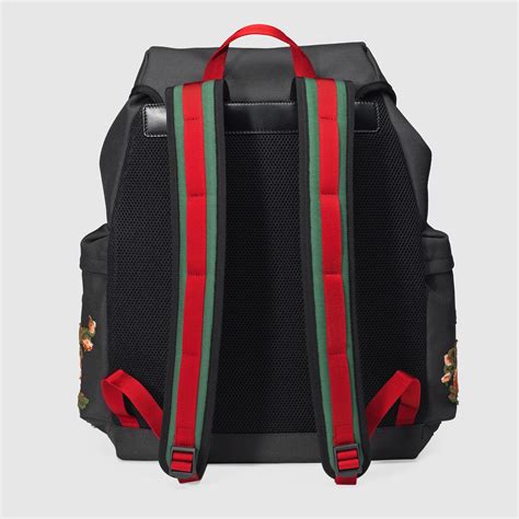 gucci backpack with embroidery red|Gucci mini backpack.